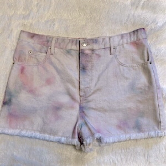 “NEW” Isabel Marant Étoile Lesiabb Tie-Dye Denim Short - Picture 3 of 7